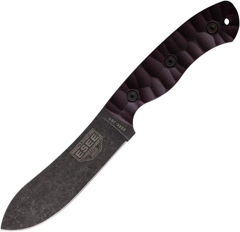 ESEE JG5 Fixed Blade Burgundy Linen Fixed Blade Knife [ESEE-JG5-LM]