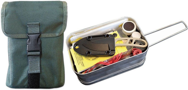 ESEE Survival Kit In Mess Tin Outdoor Tool [LARGE-TIN-KIT-OD]