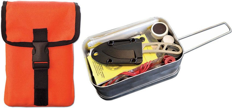 ESEE Survival Kit In Mess Kit Outdoor Tool [LARGE-TIN-KIT-OR]
