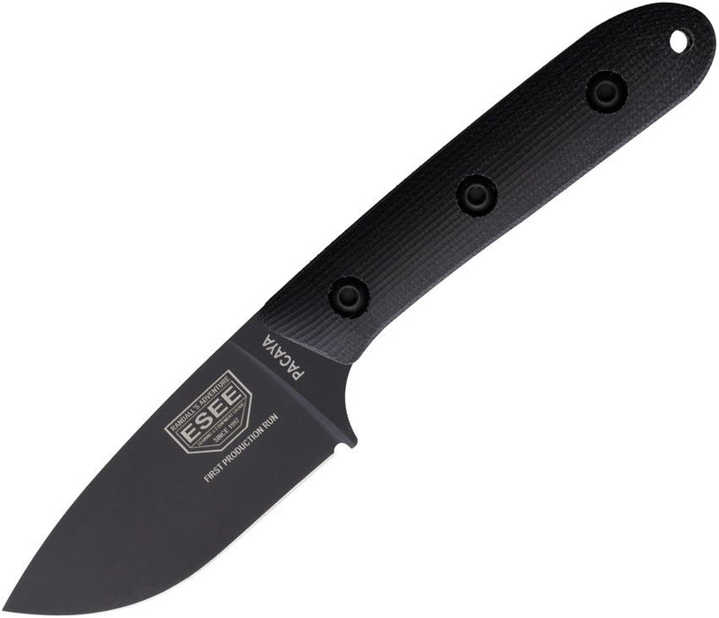 ESEE Pacaya Fixed Blade Black Fixed Blade Knife [ESEE-PACAYA3V-B]