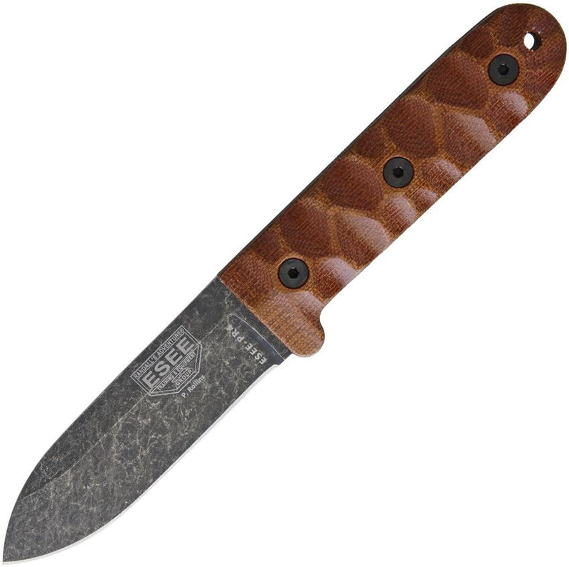 ESEE Camp Lore PR-4 Black Oxide Fixed Blade Knife [ESEE-PR4-BO]