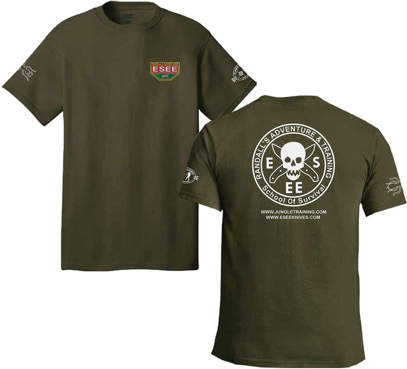 ESEE Training T Shirt XXL Green Accessory [T-SHIRT-GR-2X]