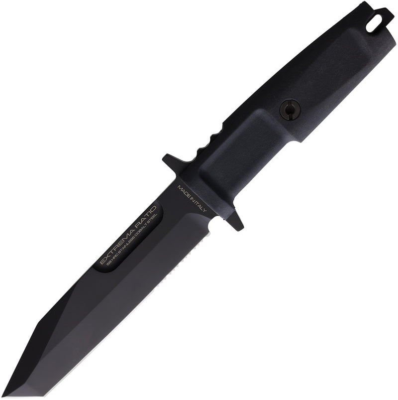 Extrema Ratio Fulcrum S Black Forprene (6.00" Bohler N690 stainless) Fixed Blade Knife [04.1000.0092/BLK] - product view 1