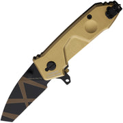 Extrema Ratio MF0 T Brown Aluminum (2.75" Bohler N690 stainless) Folding Knife [04.1000.0148/DW] - product view 1