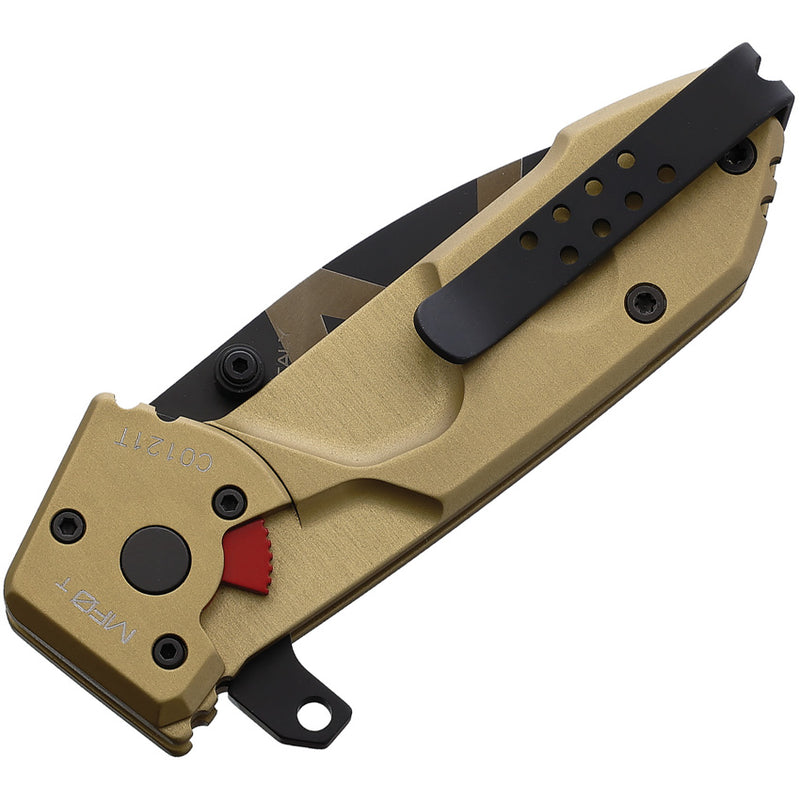 Extrema Ratio MF0 T Brown Aluminum (2.75" Bohler N690 stainless) Folding Knife [04.1000.0148/DW] - product view 2