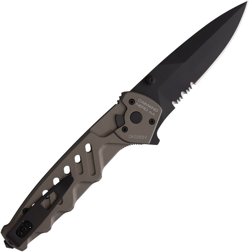 Extrema Ratio Caimano Nero N.A. Linerlock [04.1000.0166/BLK/TM]