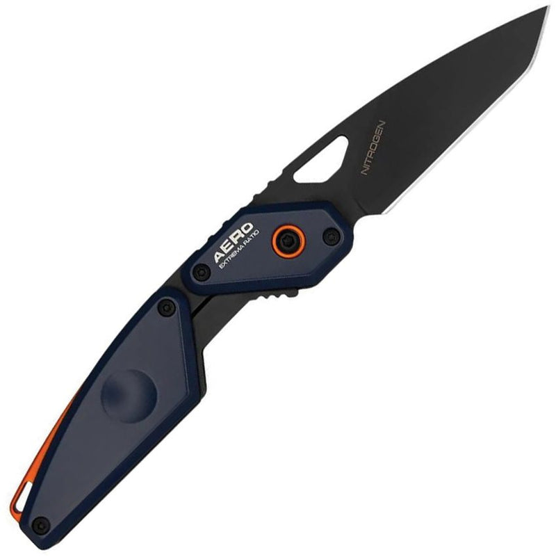 Extrema Ratio Aero Linerlock Blue/Org Folding Knife [04.1000.0180/NIT/BLK/C3/A10]