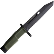 Extrema Ratio Fulcrum Combat OD Green Forprene N690 Partially Serrated Tanto Fixed Blade Knife [04.1000.0301/GRN] - product view 2