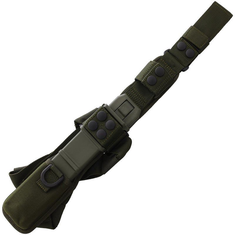 Extrema Ratio Fulcrum Combat OD Green Forprene N690 Partially Serrated Tanto Fixed Blade Knife [04.1000.0301/GRN] - product view 3