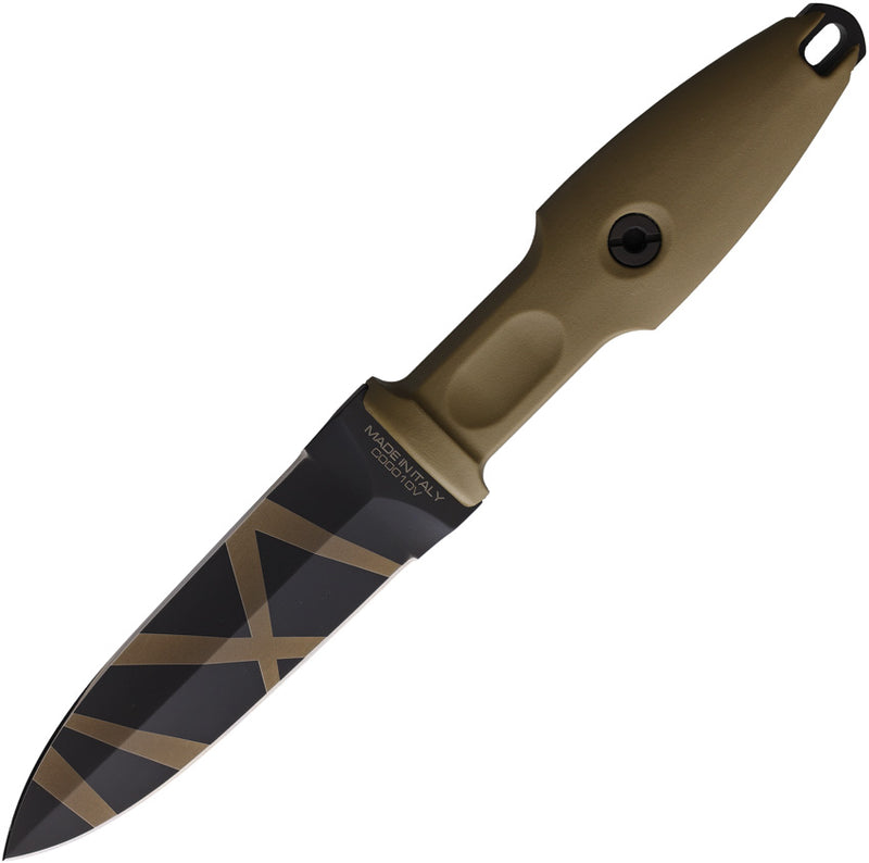 Extrema Ratio Pugio Brown Nylon (4.25" Bohler N690 stainless) Fixed Blade Knife [04.1000.0314/DW] - product view 1