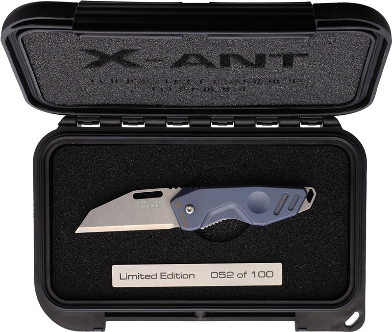 Extrema Ratio X-Ant Blue Titanium Tungsten Carbide Limited Edition Folding Knife [04.1000.0467/MD/TI] - product view 2