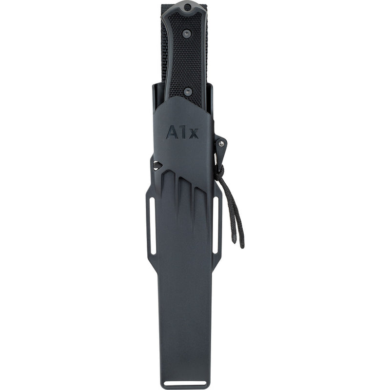 Fällkniven A1x Survival Knife Black — Laminate cobalt [FNA1XB] — product view 3