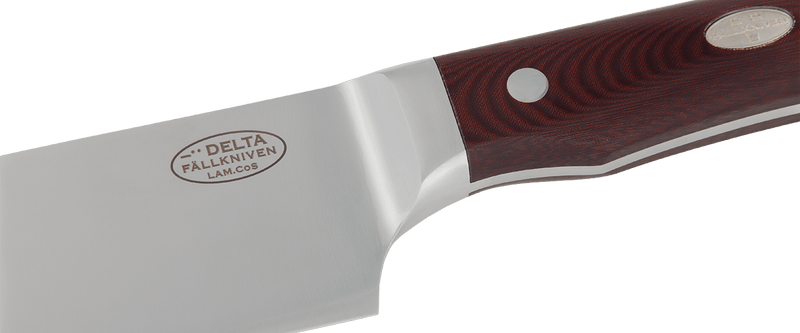 Fällkniven CMT Chefs Delta Knife — Laminate cobalt / Red [FNDELTA] — product view 3