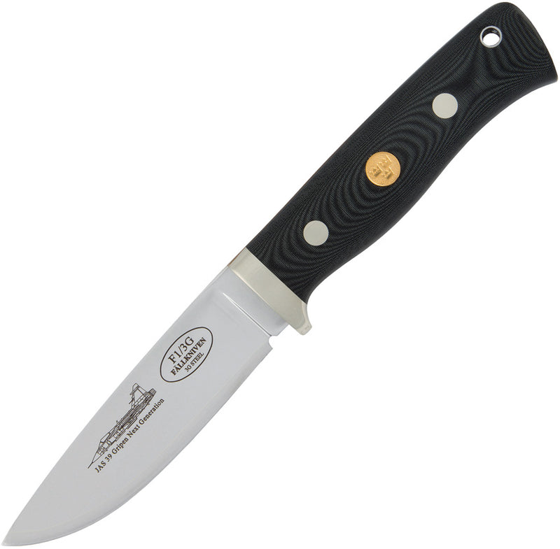 Fällkniven F1 Pilot Survival Micarta Fixed Blade Knife — 3G / Black [FNF1L3GBM] — product view 1