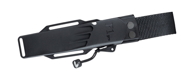 Fällkniven F1 Pro Fixed Blade Knife — Laminate cobalt / Black [FNF1PRO] — product view 6