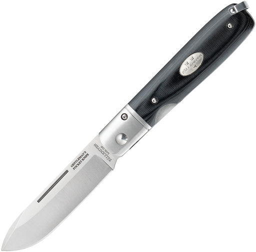 Fällkniven GP Liner Lock Black Micarta Folding Knife — Laminate cobalt [FNGPBM] — product view 1