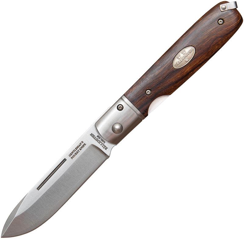 Fällkniven Gentlemans Liner Lock Ironwood Folding Knife — Laminate cobalt [FNGPDI] — product view 1