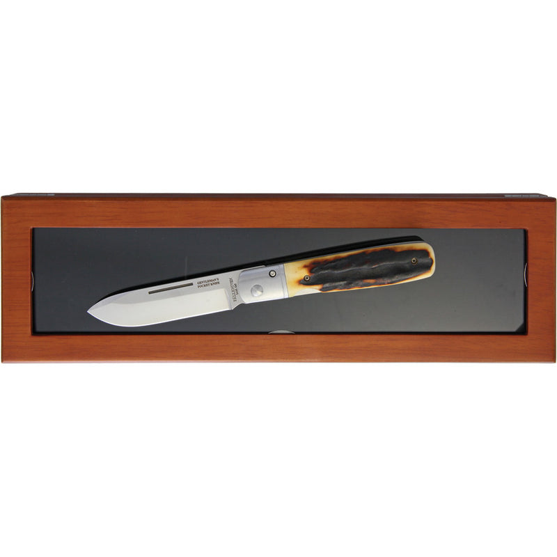 Fällkniven GP Stag Liner Lock Folding Knife — Laminate cobalt [FNGPS] — product view 3