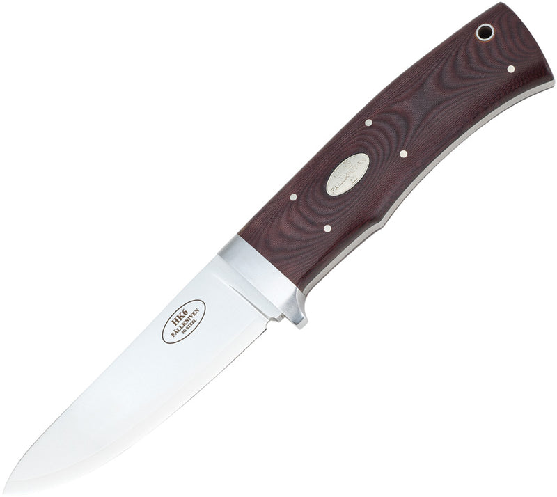 Fällkniven Hunter's Knife Maroon Micarta — CPM-3V / Red [FNHK6L] — product view 1