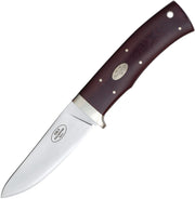 Fällkniven HK9 Fixed Blade Knife / Maroon Micarta — Damascus blade with Cowry X powder core / Red [FNHK9CXLMM] — product view 1