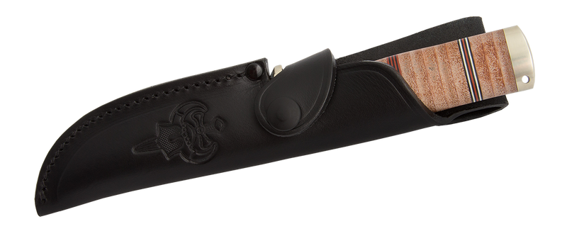 Fällkniven Idun Damascus - Northern Light Fixed Blade Knife — Cowry X Damascus [FNNL5CX] — product view 5
