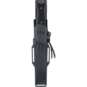 Fällkniven S1x Survival Knife Black — Laminate cobalt [FNS1XB] — product view 3