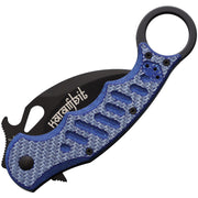 Fox Karambit Liner Lock Blue Twill Folding Knife [FOX479BLT] — product view 2