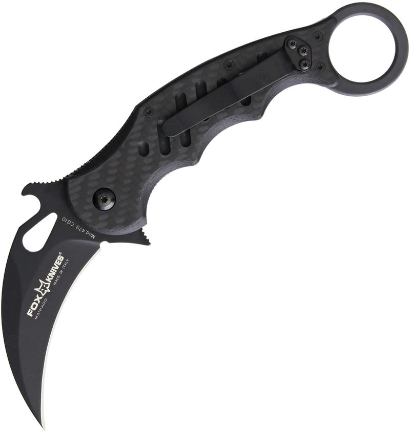 Fox Karambit Liner Lock Carbon Fiber/G10 Folding Knife [FOX479CG10] — product view 1