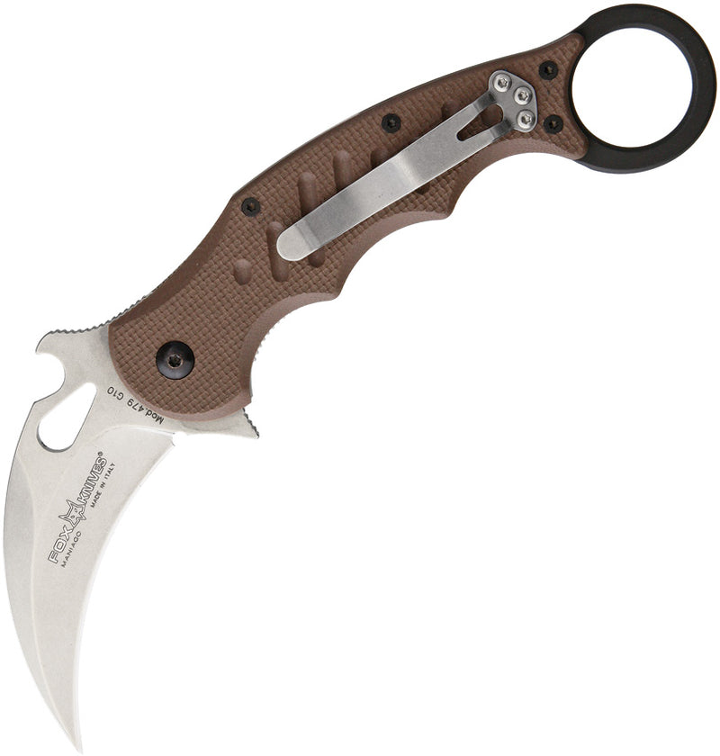Fox Karambit Dark Earth G-10 Stone Folding Knife [FOX479ESW] — product view 1