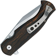 Fox Eastwood Tiger Liner Lock Zebra Wood Folding Knife [FOX524ZW] — product view 2