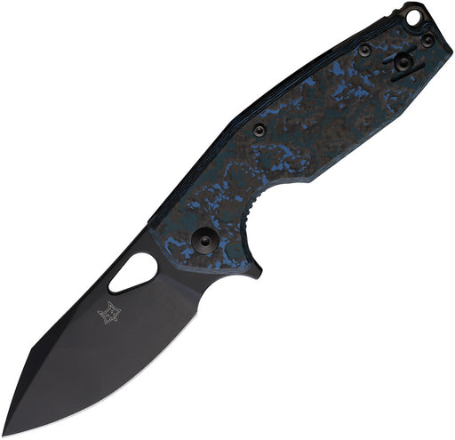 Fox Yaru Liner Lock Blue Fat Carbon Folding Knife [FOX527LIAS] — product view 1