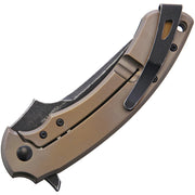 Fox Geco Frame Lock Black G10 Folding Knife [FOX537BR] — product view 4