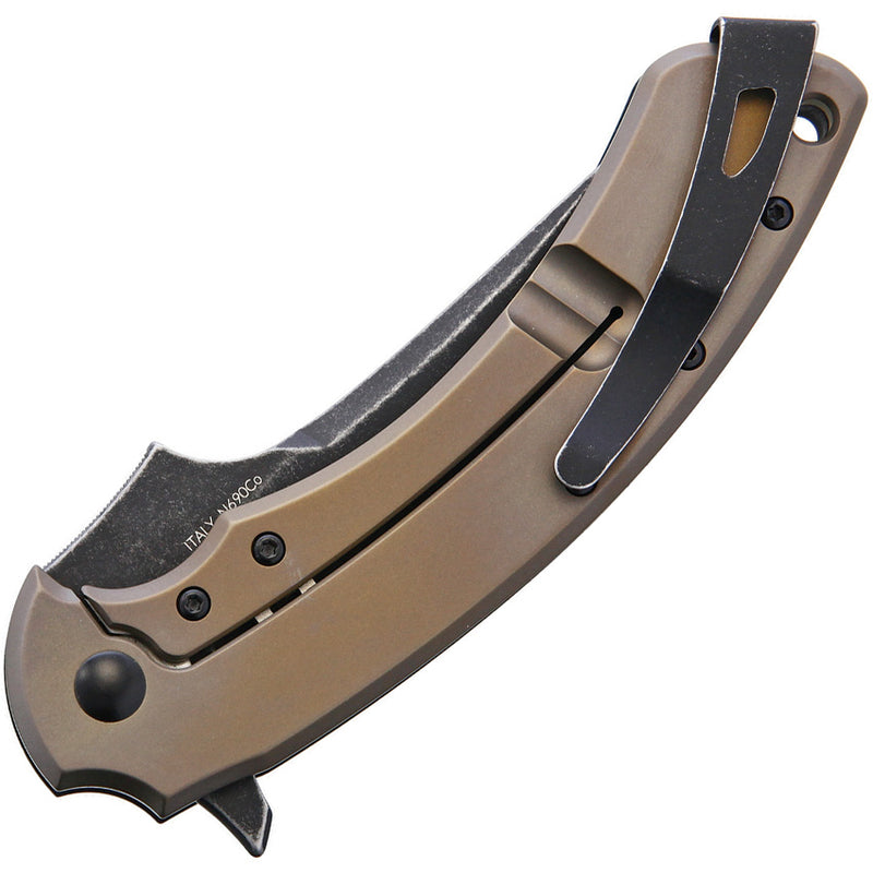 Fox Geco Frame Lock Black G10 Folding Knife [FOX537BR] — product view 4