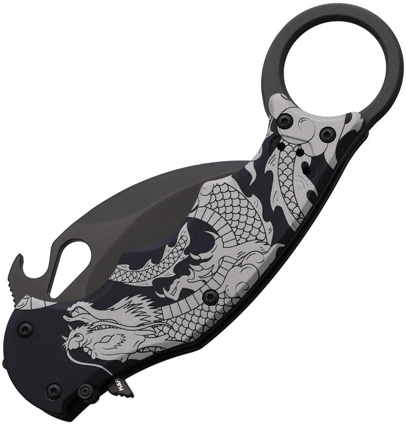 Fox Karambit Liner Lock Dragon Folding Knife [FOX599ALB1] — product view 3