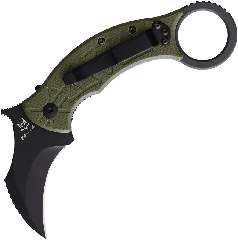 Fox Tribal K Karambit Liner Lock OD Folding Knife [FOX802OD] — product view 1