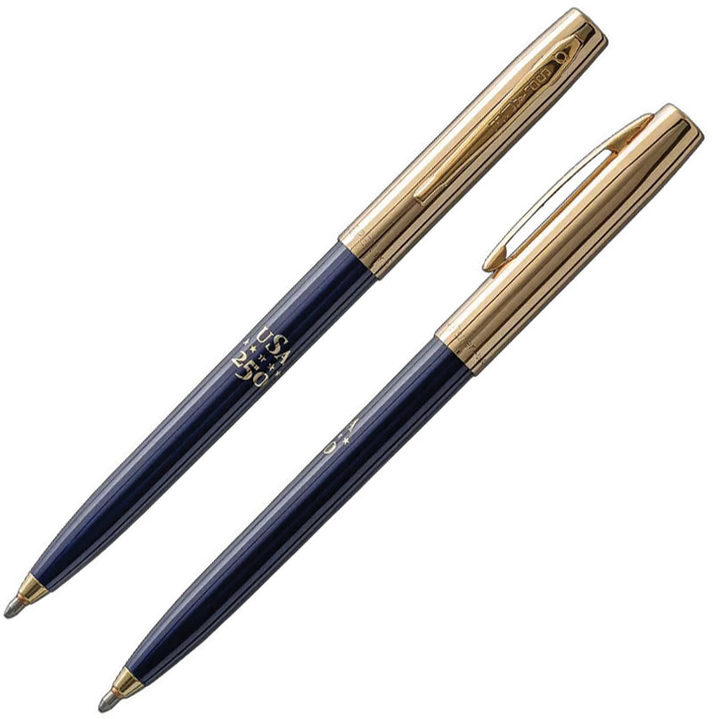 Fisher Space Pen Cap-O-Matic 250th Anniversary Blue Gold Pen [S775G-BL-250] - product view 2