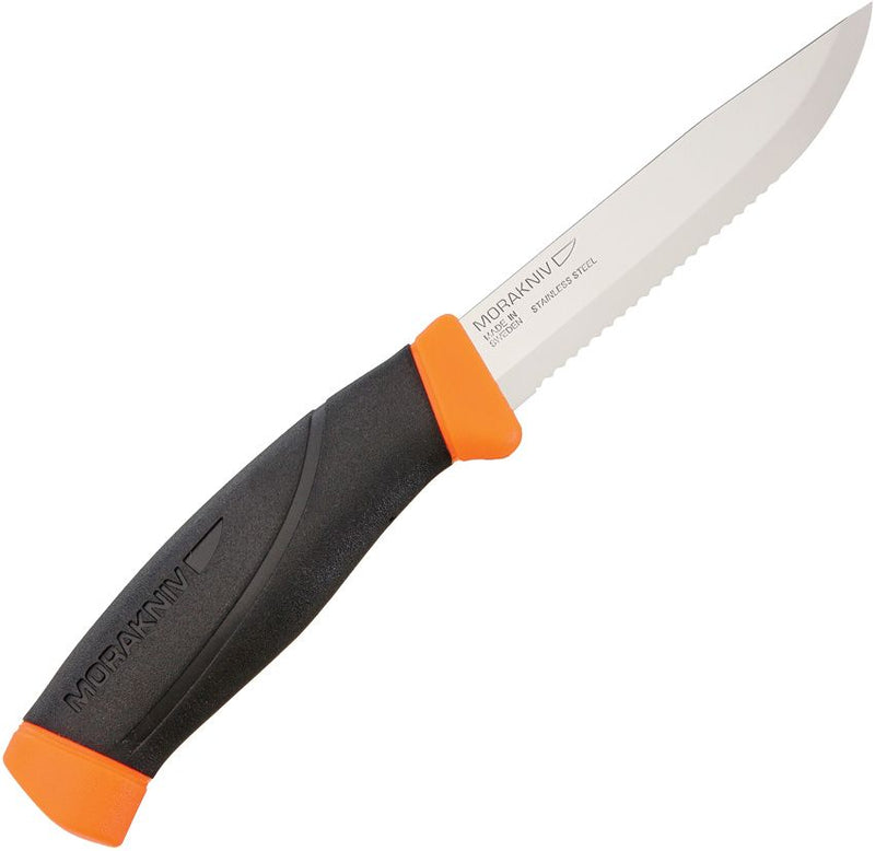 Mora Companion Serrated Orange (4" Satin)