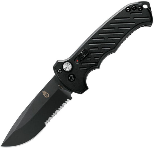Gerber 06 Black Button Lock (3.5" Black) [30-000377]
