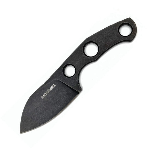 GiantMouse GMF1-F Fixed Blade Knife / Black PVD — Bohler M390 [GM10111] — product view 1