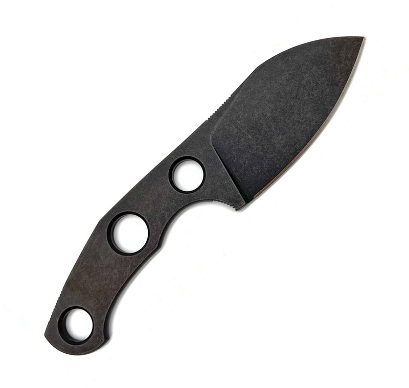 GiantMouse GMF1-F Fixed Blade Knife / Black PVD — Bohler M390 [GM10111] — product view 3