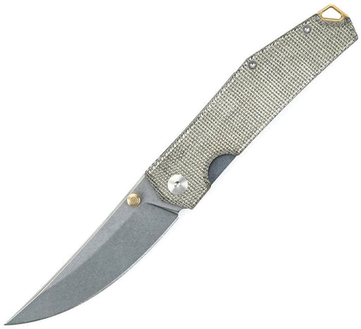 GiantMouse ACE Clyde Liner Lock Green Micarta Folding Knife — Elmax [GM10258] — product view 1