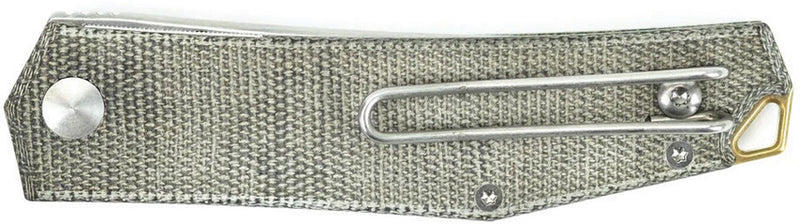GiantMouse ACE Clyde Liner Lock Green Micarta Folding Knife — Elmax [GM10258] — product view 2