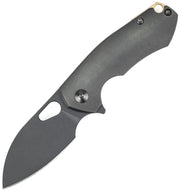 GiantMouse ACE Riv Frame Lock Black Folding Knife — Bohler M390 [GM10722] — product view 1