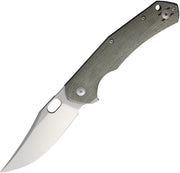 GiantMouse Jutland Liner Lock Green Micarta Folding Knife — Elmax [GM10821] — product view 1