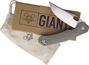 GiantMouse Jutland Liner Lock Green Micarta Folding Knife — Elmax [GM10821] — product view 3