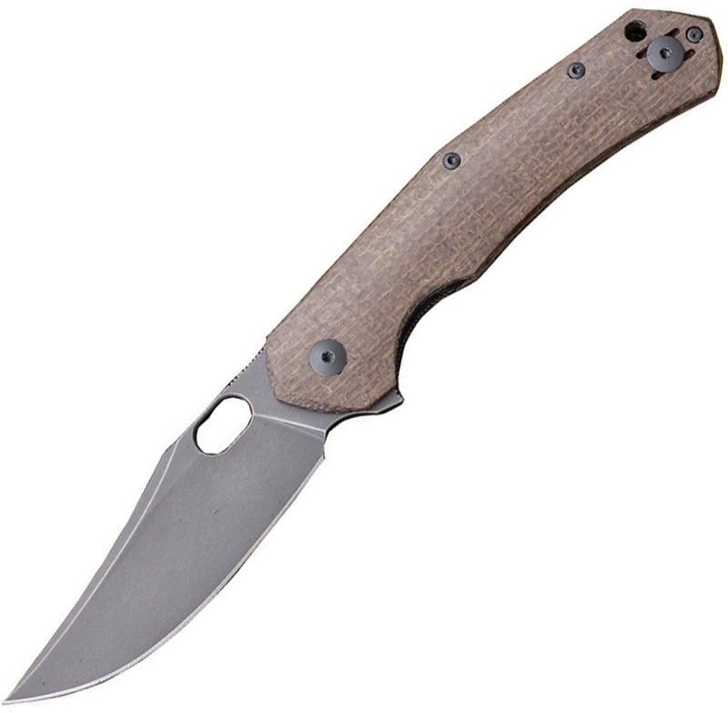 GiantMouse ACE Jutland Liner Lock Burlap Folding Knife — Vanadis 4E [GM11422] — product view 1