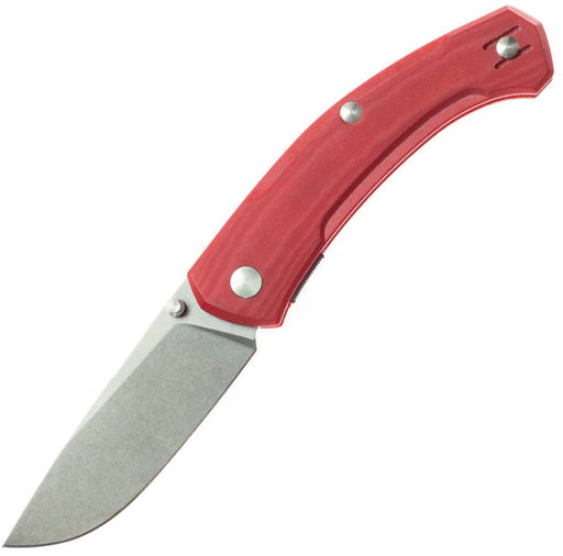 GiantMouse ACE Iona V2 Liner Lock Red Micarta Folding Knife — CPM MagnaCut [GM11613] — product view 1