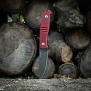 GiantMouse GMF2 Fixed Blade Knife / Red G10 — Bohler N690 [GM11804] — product view 4