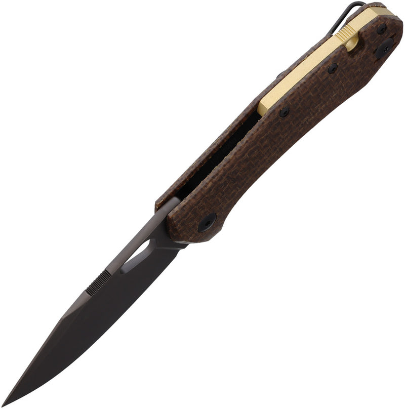 GiantMouse ACE Atelier Liner Lock Burlap Folding Knife — Elmax [GM12092] — product view 3