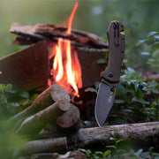 GiantMouse ACE Atelier Liner Lock Burlap Folding Knife — Elmax [GM12092] — product view 4